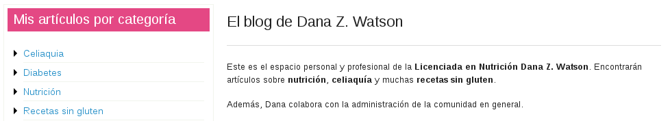 Espacio de Dana Z. Watson